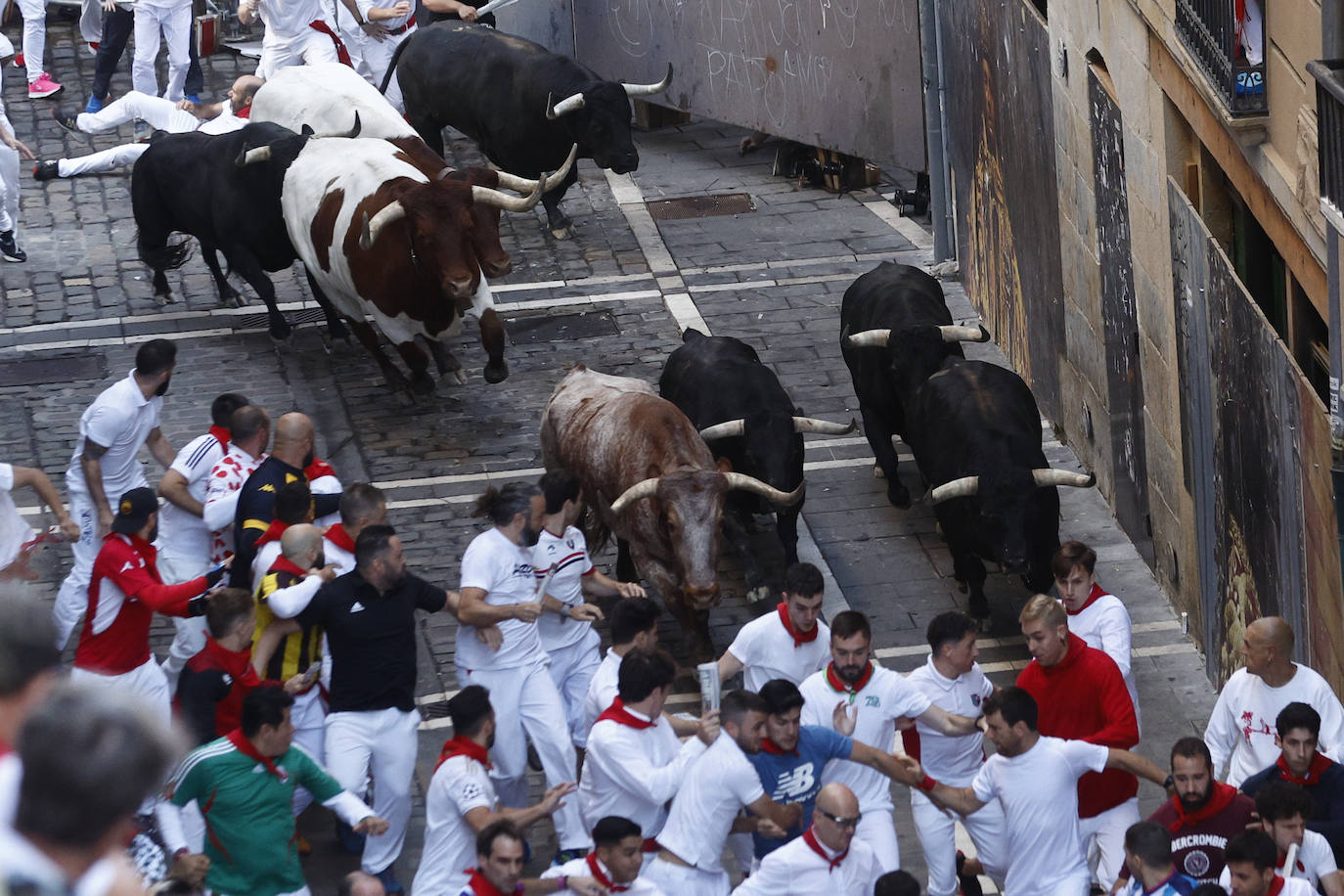 Fotogalería: el séptimo encierro de los Sanfermínes
