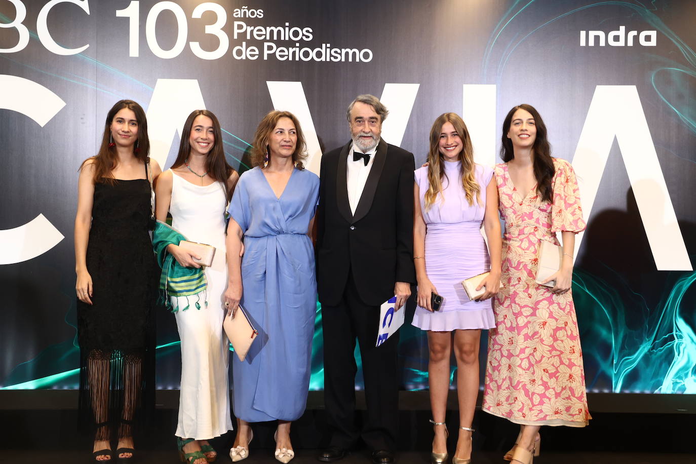 Pedro García Cuartango, junto a su familia