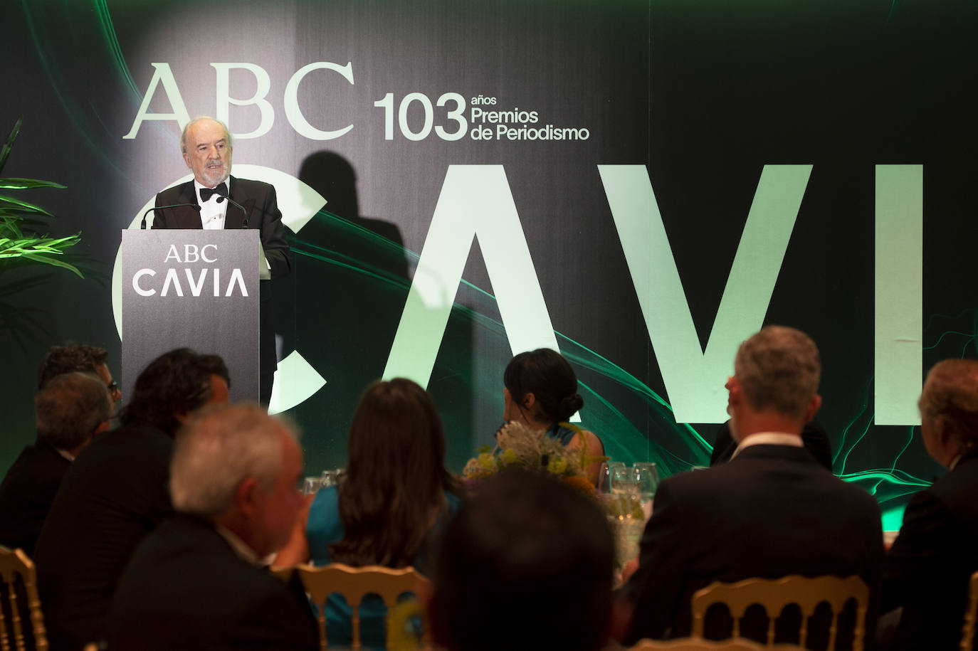 Santiago Muñoz Machado, durante la entrega de los premios Cavia 2023