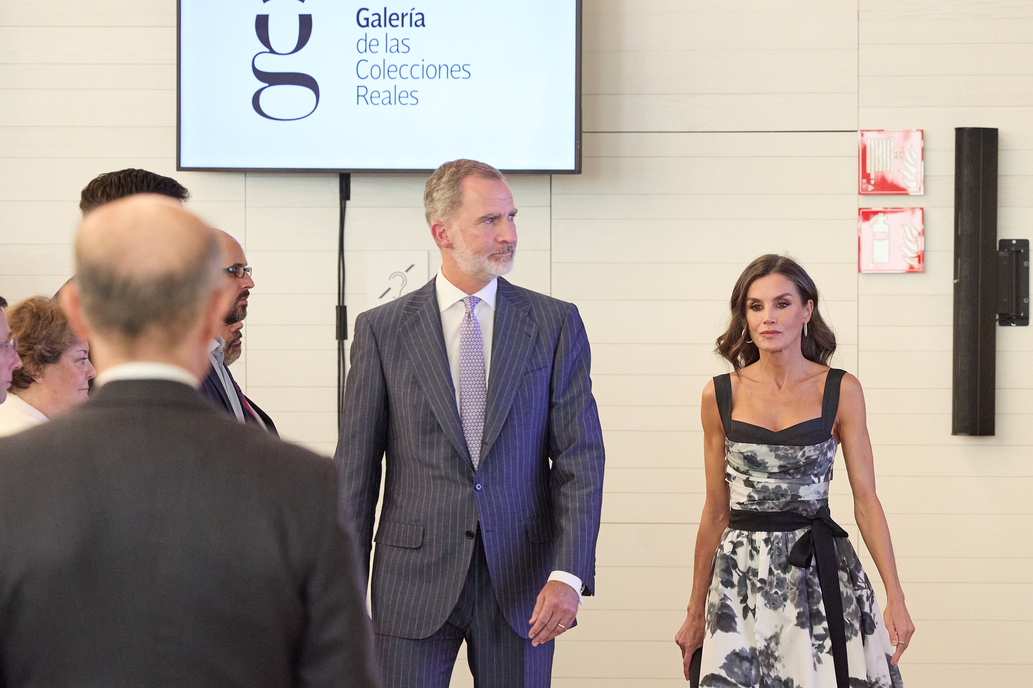 Los Reyes en el acto de inauguración del coleccionismo real