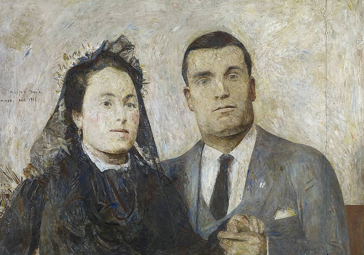 Antonio López. 'Antonio y Carmen/Matrimonio joven' (1956)
