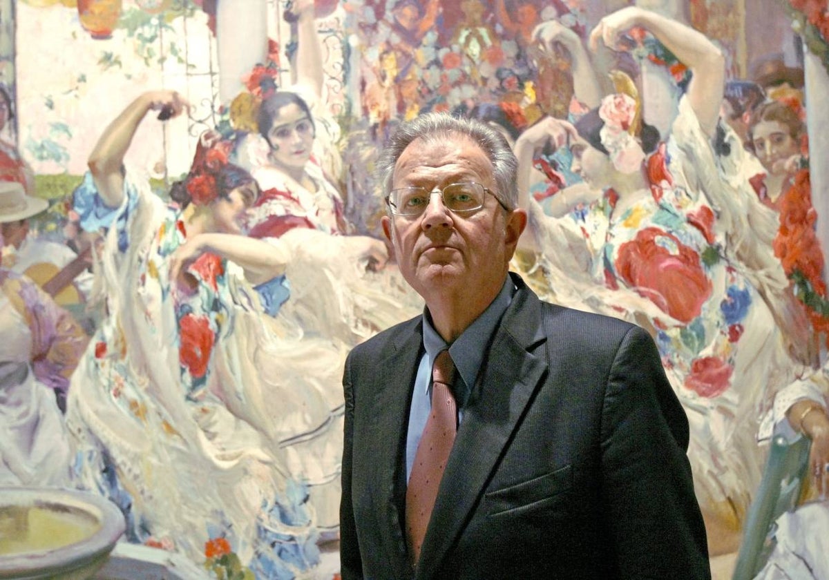 Felipe Garín, ante una obra de Sorolla en 2008