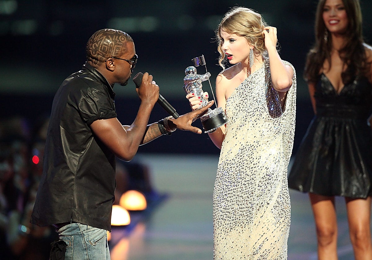 El embarazoso momento creado por Kanye West ante Taylor Swift