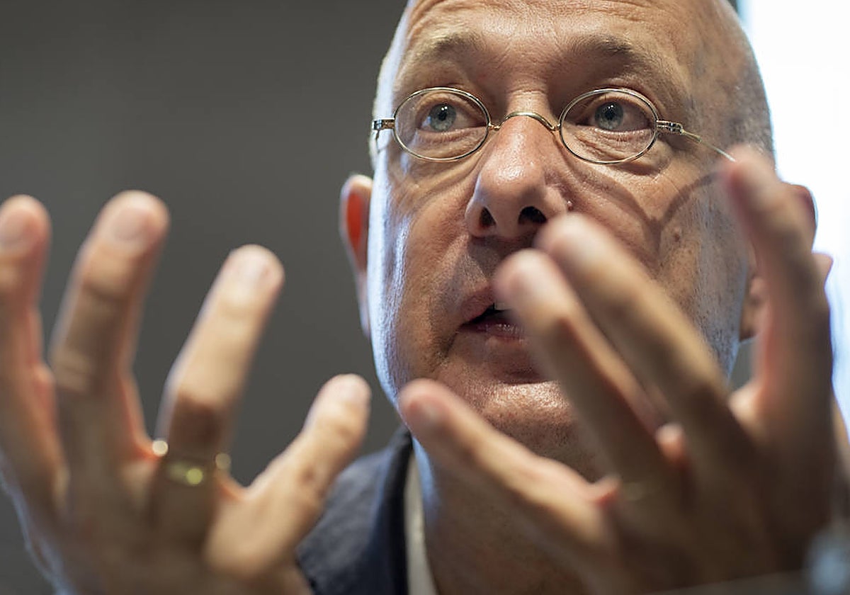 Rob Riemen, durante la entrevista