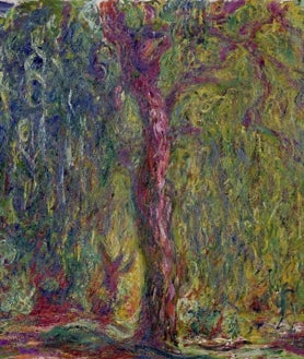 Imagen secundaria 2 - Sobre estas líneas, el montaje de la exposición cuenta con una parte inmersiva. Sobre estas líneas, a la izquierda, 'Londres, el Parlamento, reflejos en el Támesis'