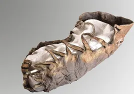 Descubren en una mina un zapato de niño de más de 2.000 años en 'excepcional' estado de conservación