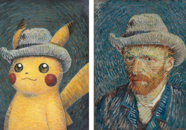 Pikachu y Van Gogh, la extraña pareja unida por el amor al arte japonés