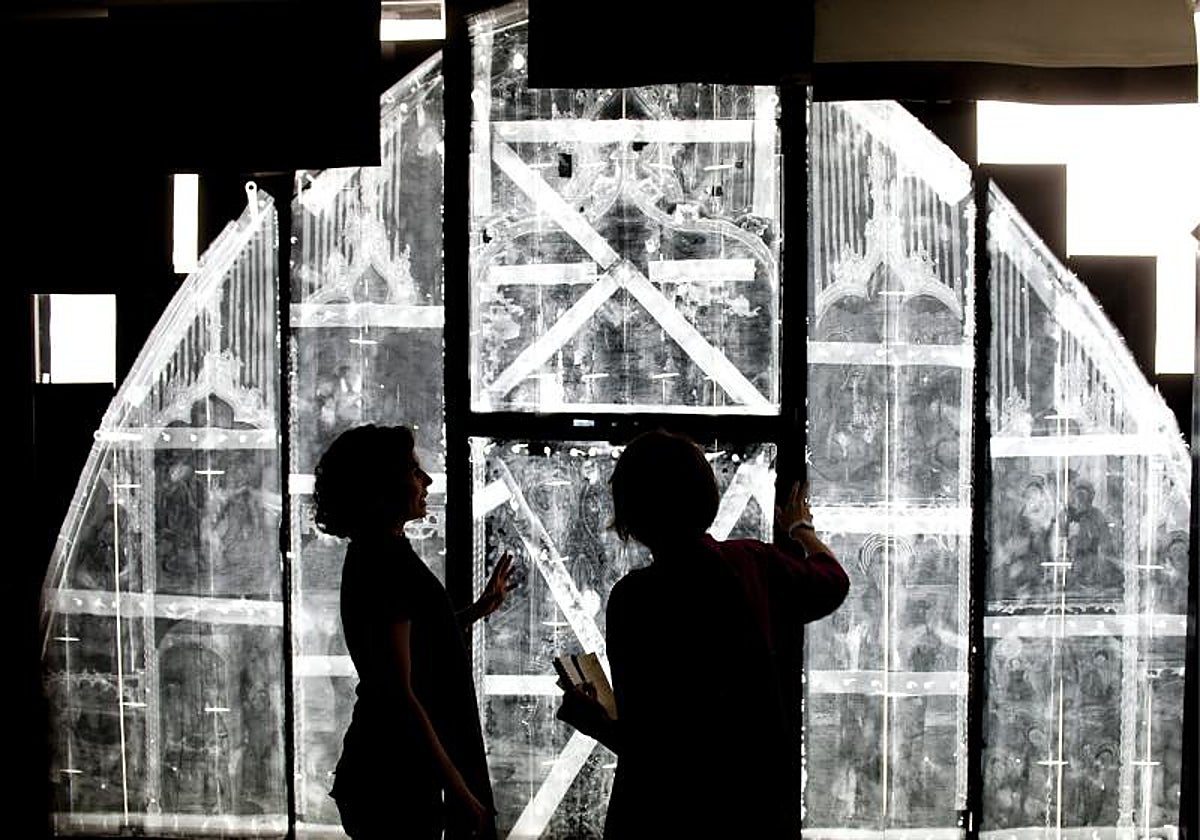 Estudio de un retablo en el Instituto de Patrimonio Cultural de España