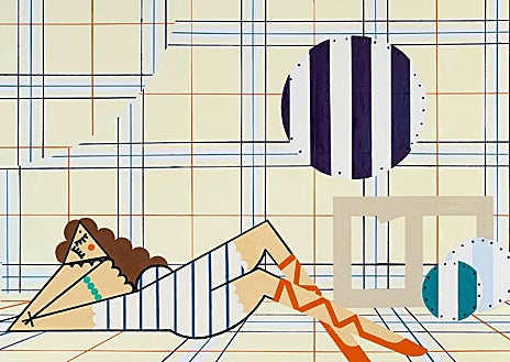 Imagen secundaria 1 - En la parte superior, 'Masacre en Corea', de Picasso (1951). Sobre estas líneas, de izquierda a derecha, 'Bailarina dormida 3', Farah Atassi (1981) y 'Dimsy clavelina', de Sarah Lucas (2021