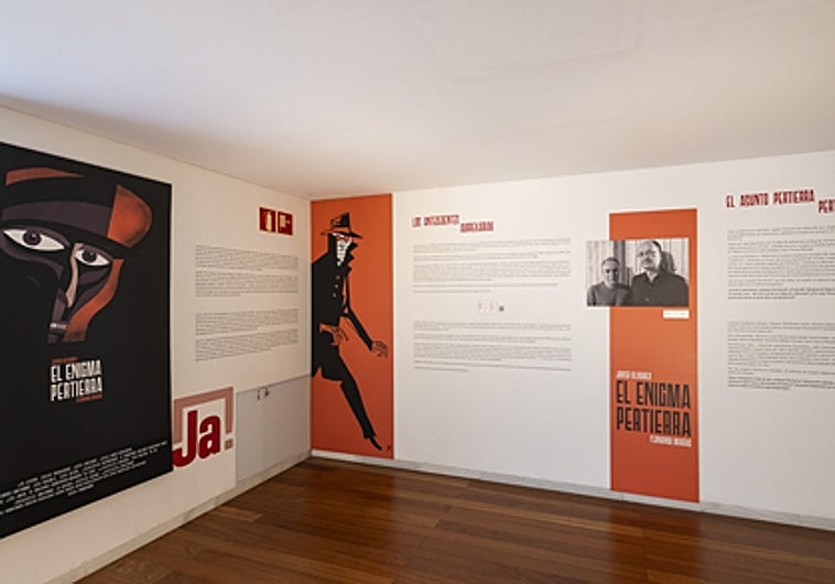 Detalle de una de las salas de la exposición 'El enigma Pertierra'