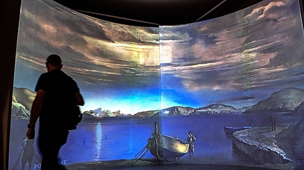 La exposición cuenta también con complemento audiovisual