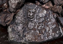 La histórica sequía del Amazonas deja al descubierto rostros tallados en piedra hace más de 2.000 años