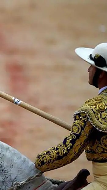 Un picador en Pamplona