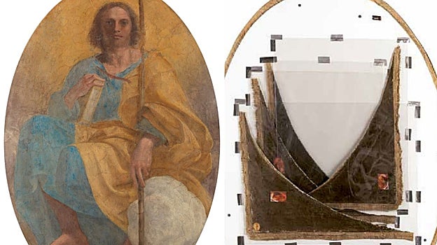 'Santiago el Mayor', de Francesco Albani (anverso y reverso)