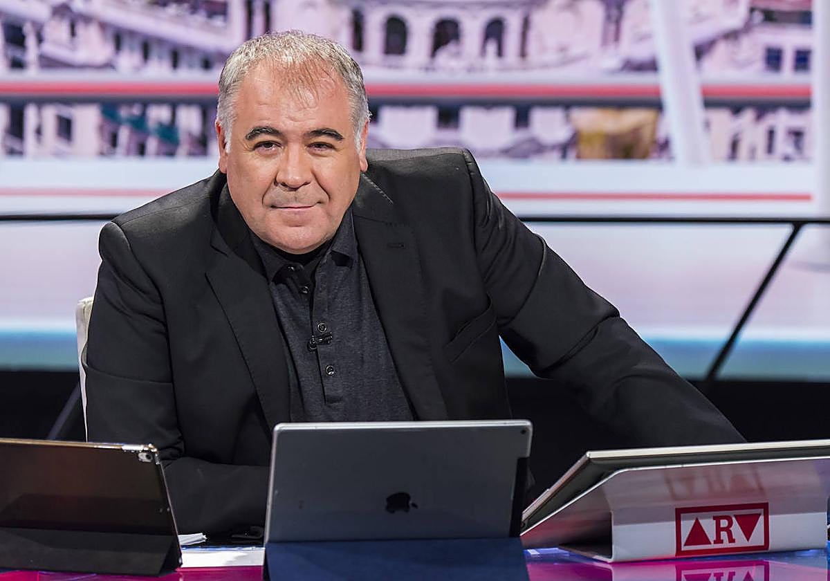 Antonio García Ferreras, en el plató de 'Al rojo vivo'