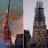 Notre Dame reconstruye su flecha