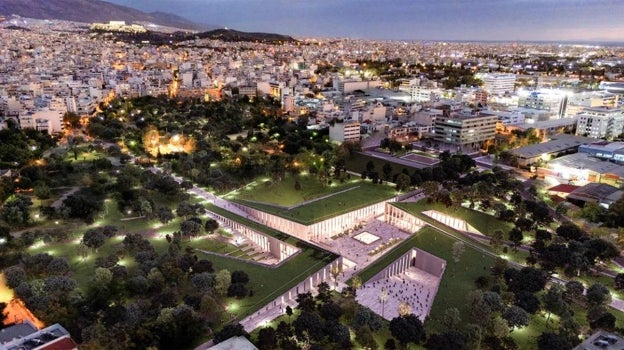 Maqueta del proyecto de la Academia de Platón en Atenas