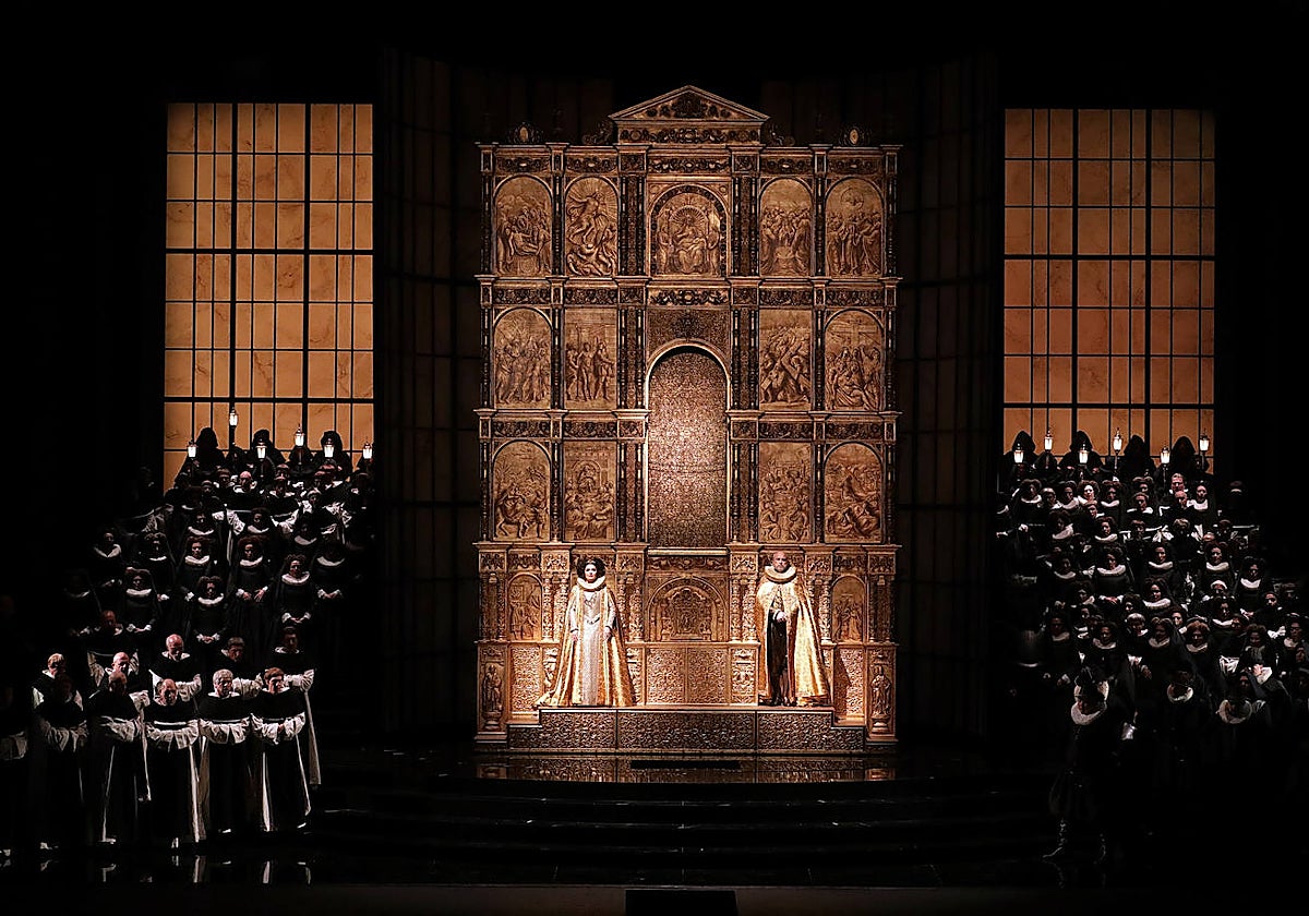 Una escena del 'Don Carlo' scaligero