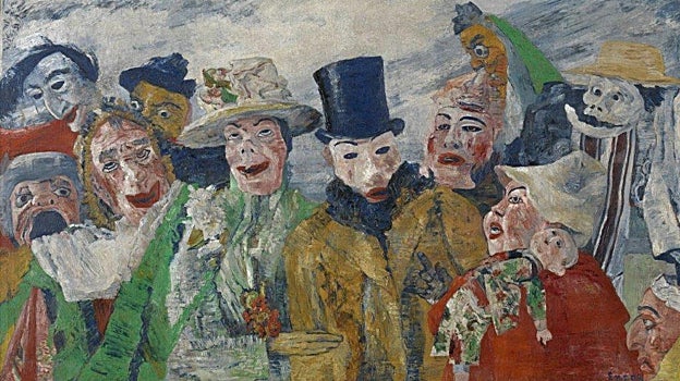 'La intriga', una de las pinturas más célebres de James Ensor