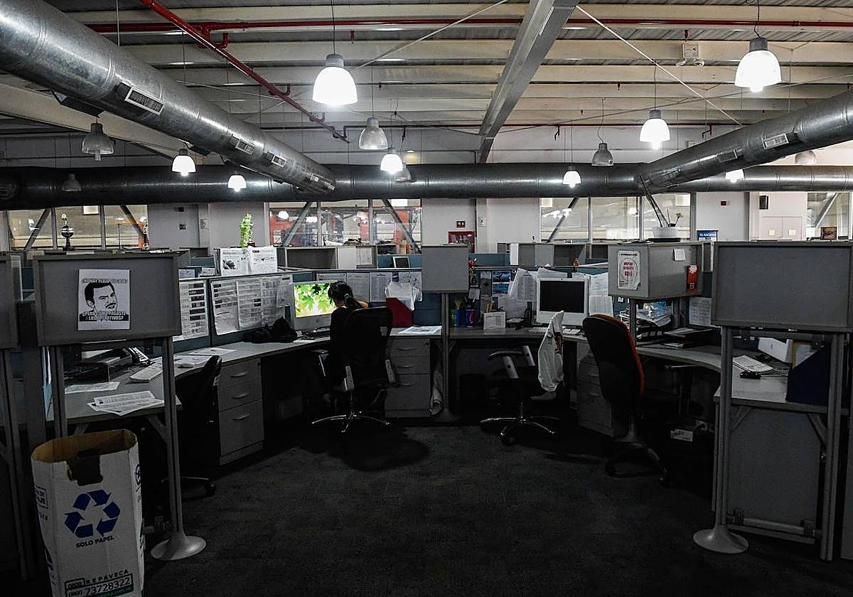 Redacción del periódico 'El Nacional'