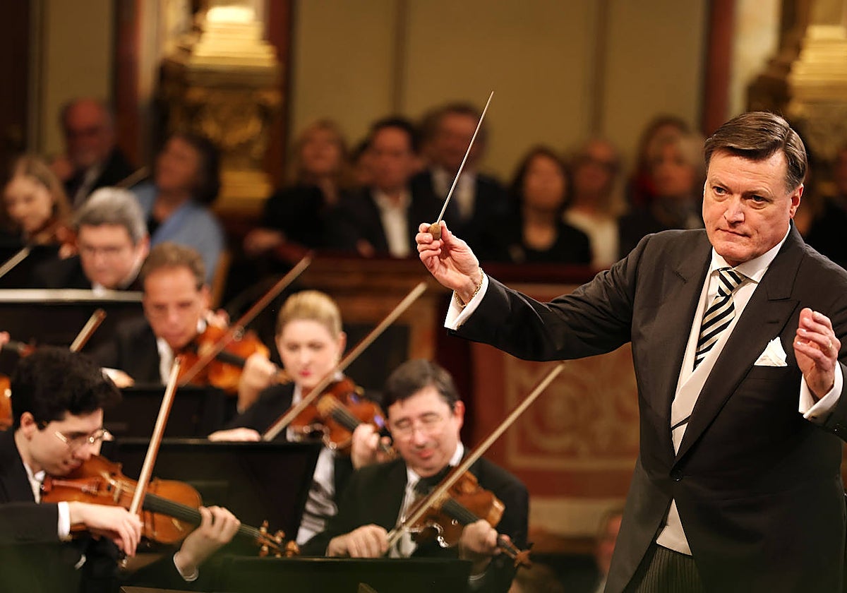 El director alemán Christian Thielemann, durante el concierto
