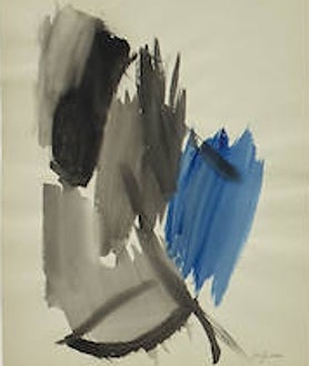 Imagen secundaria 2 - Sobre estas líneas, 'Yellow and Brown" (1958) y 'Sin título' (1961). Arriba, 'Homenaje a Kline' (1962)