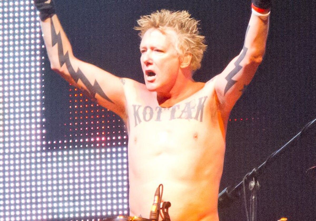 O baterista em 2014 em Madrid