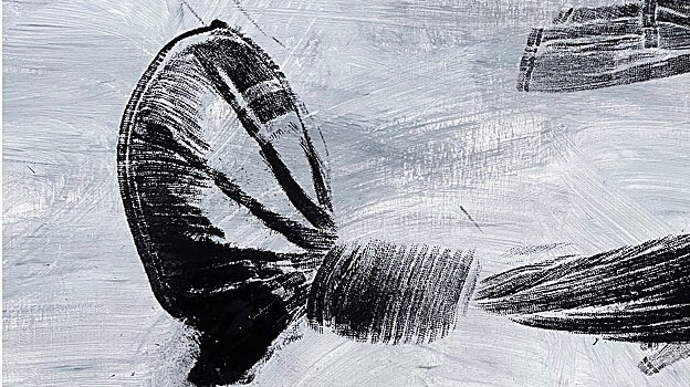 Detalle de una de las pinturas de 'Contra-informaciones'