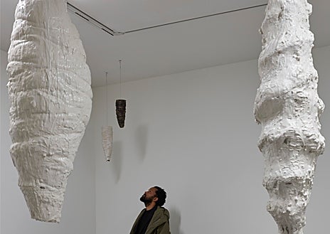 Imagen secundaria 1 - En las imágenes, distitnas obras del protugués diseminadas por las estancias del Museo Helga de Alvear