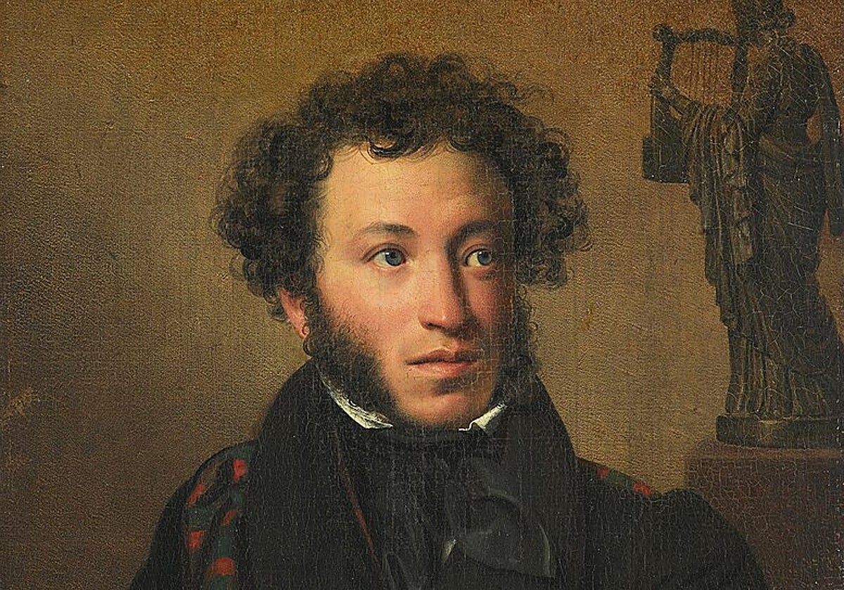 Retrato de Pushkin, por Orest Kiprenski (1827). Galería Tretiakov, Moscú
