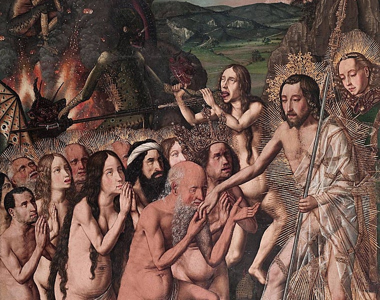 . Bartolomé Bermejo, Fragmento de 'Descenso de Cristo al limbo', de Bartolomé Bermejo