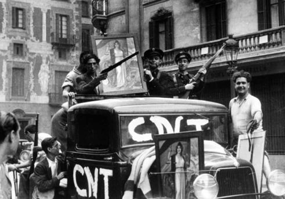 La poderosa CNT en las calles de Barcelona (1936-1939)