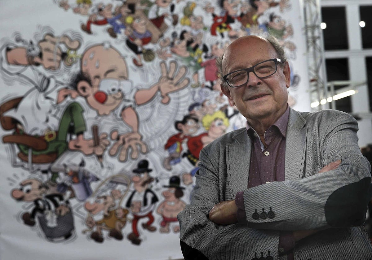 Ibáñez, fotografiado en 2016 en el Salón del Cómic de Barcelona