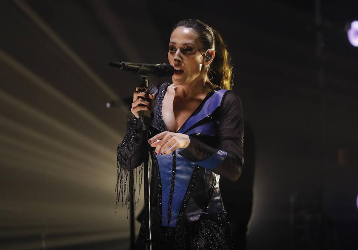 Malú, durante el concierto en Sevilla