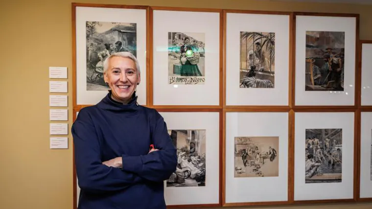 Inmaculada Corcho, en la exposición