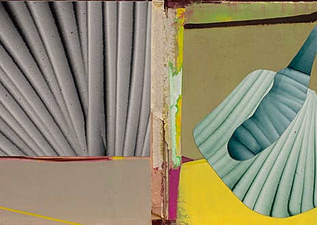 Imagen secundaria 1 - De arriba abajo, 'El dolor de la carne vulcanizando la mirada' (2010); 'el que guarda su boca guarda su alma' (2022); y 'Psique' (2021)