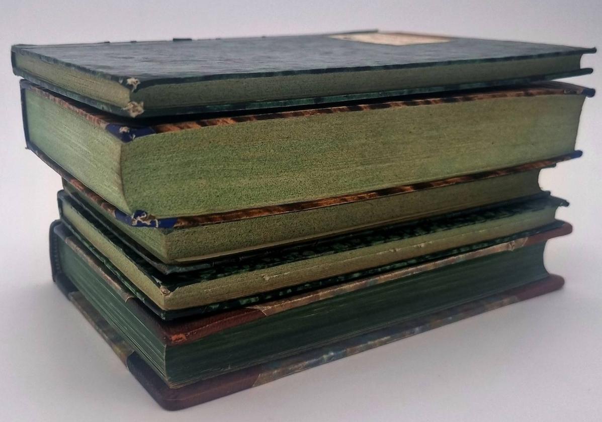 Varios de los libros afectados