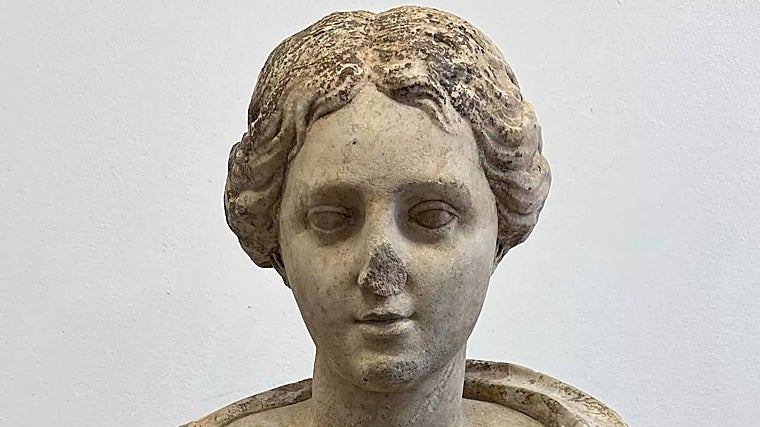 La dama romana esculpida hacia el siglo I o II d.C.