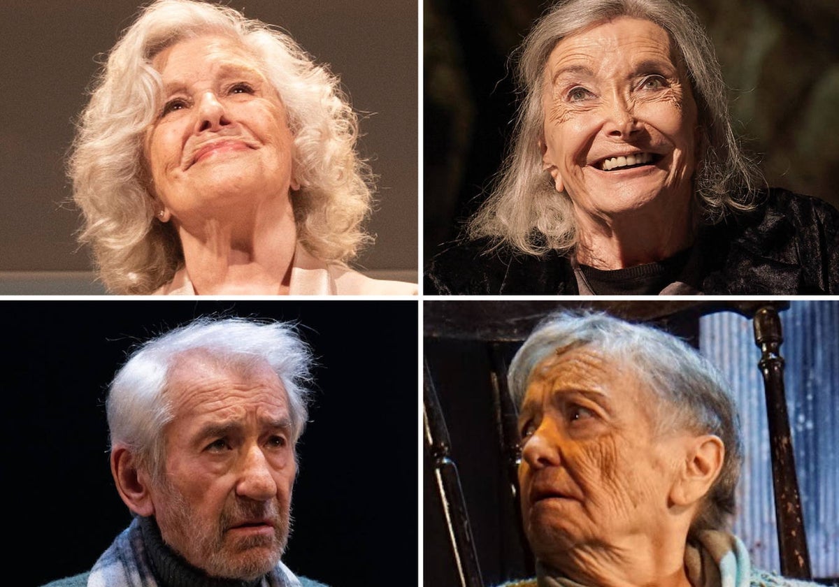 Lola Herrera, Nuria Espert, José Sacristán y María Galiana