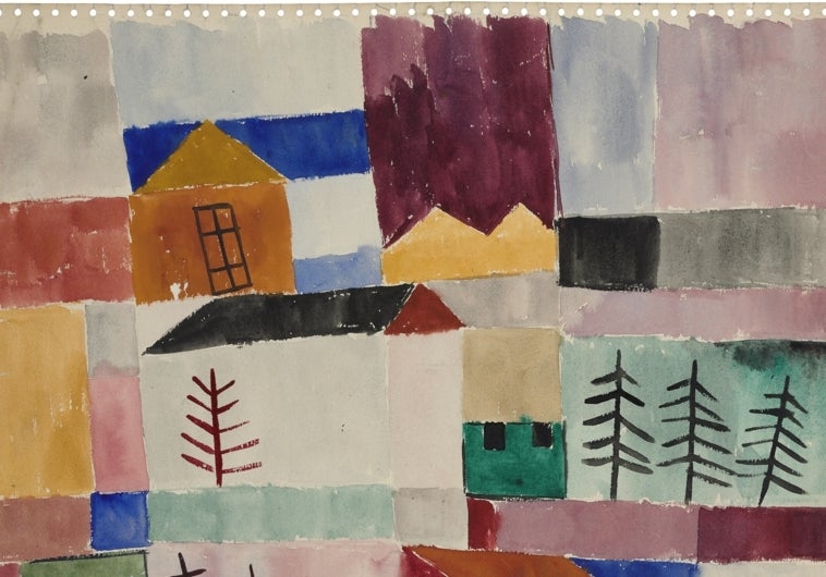 'Sin título (paisaje)', obra sobre papel de 1959