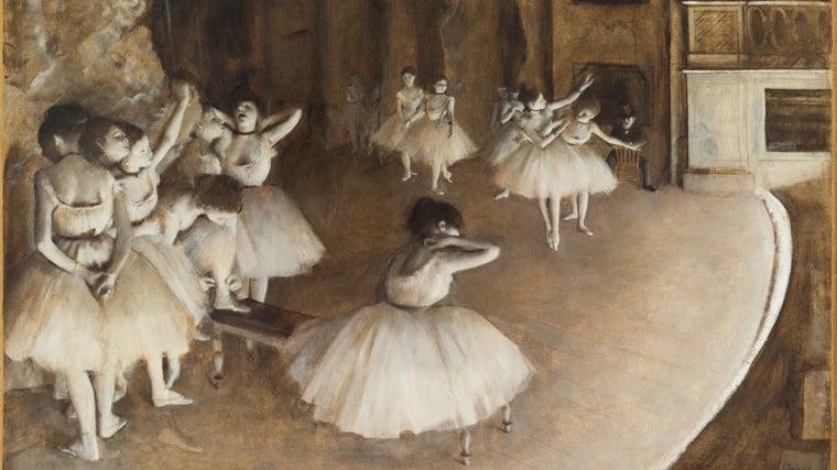 'Repetición de un ballet en escena', de Degas, una de las obras que estuvo en la primera exposición impresionista de 1874