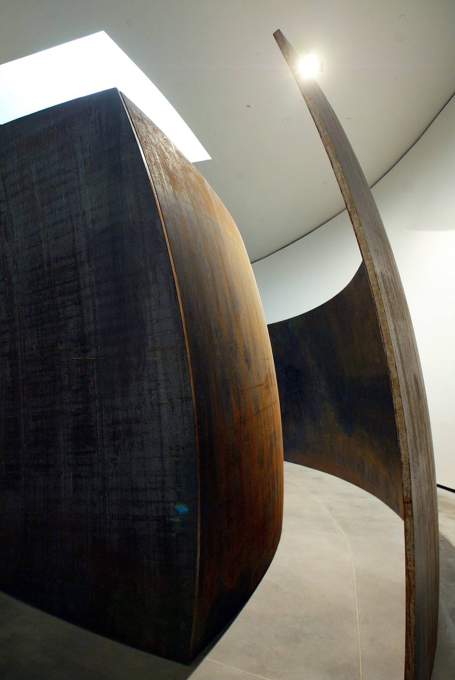 Exposición de Richard Serra en el Guggenheim de Bilbao en 2005 