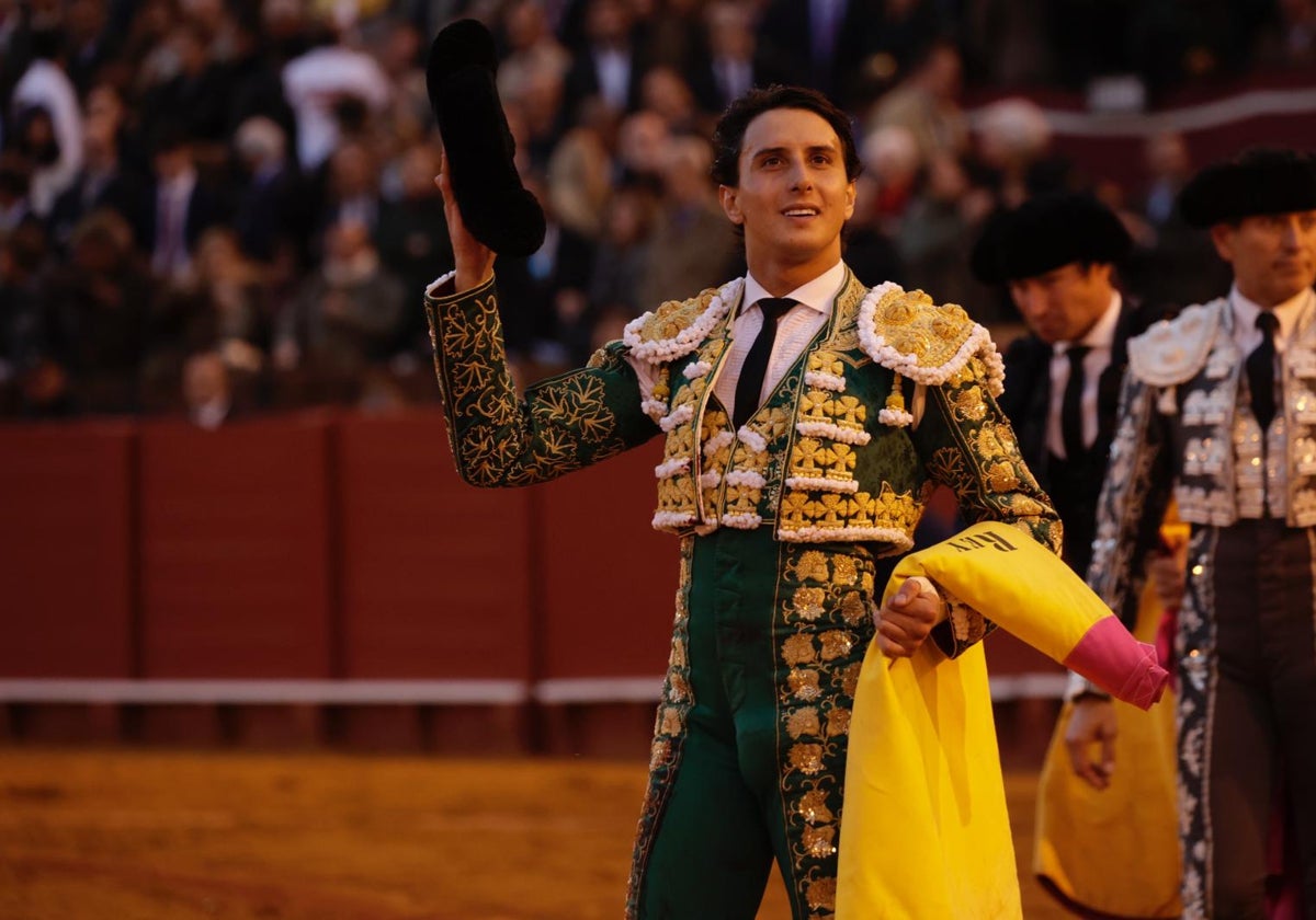 Roca Rey tras su primer toro en la Maestranza
