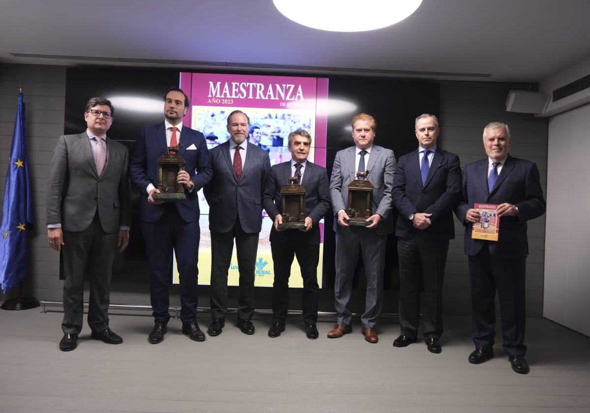 Un momento de la entrega de los premios taurinos 'Pepe Luis Vázquez', que otorga Caja Rural del Sur