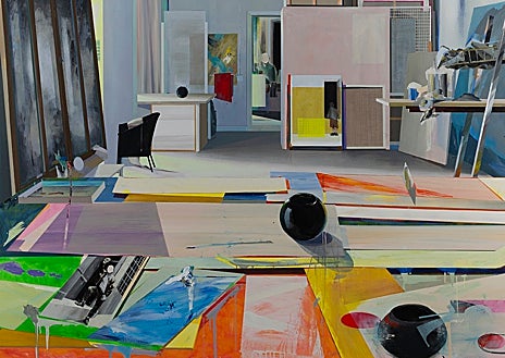 Imagen secundaria 1 - De arriba abajo, 'Pintura osmótica' (2023); 'Pintura errante' (2024) y 'Pintura ausente' (2024)