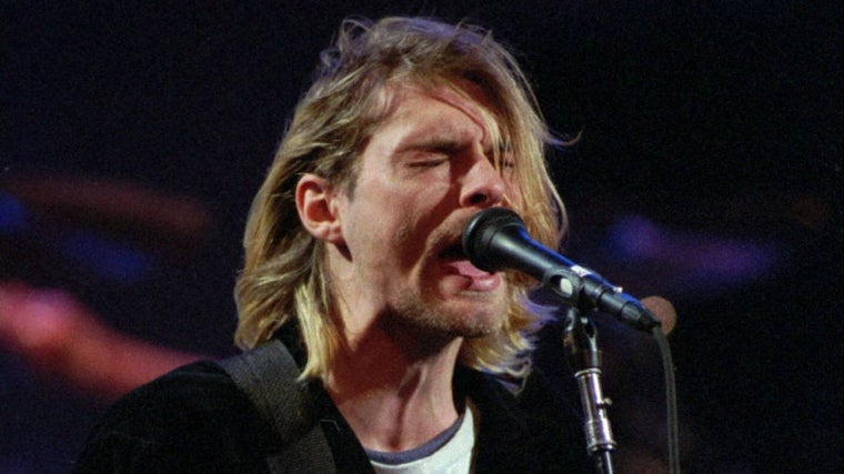 Cobain, en directo a finales de 1993