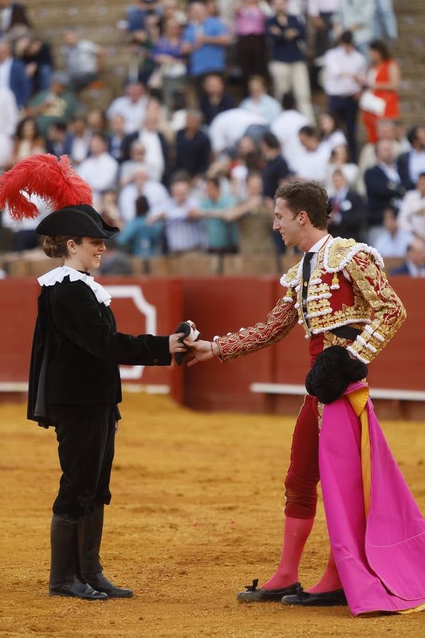 Calerito, en la corrida del 7 de abril en la Maestranza de Sevilla