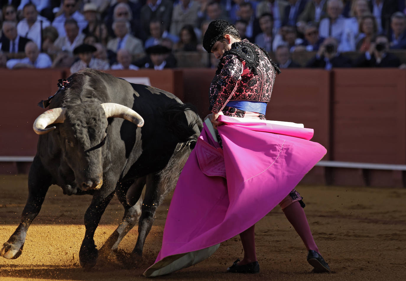 Morante de la Puebla, en la corrida del 11 de abril en la Maestranza de Sevilla