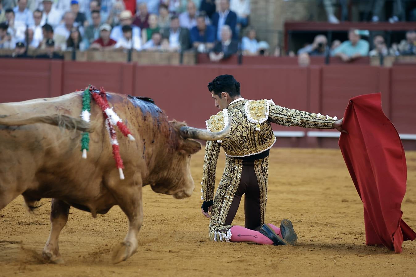 Alejandro Talavante, en su actuación este viernes en el coso sevillano