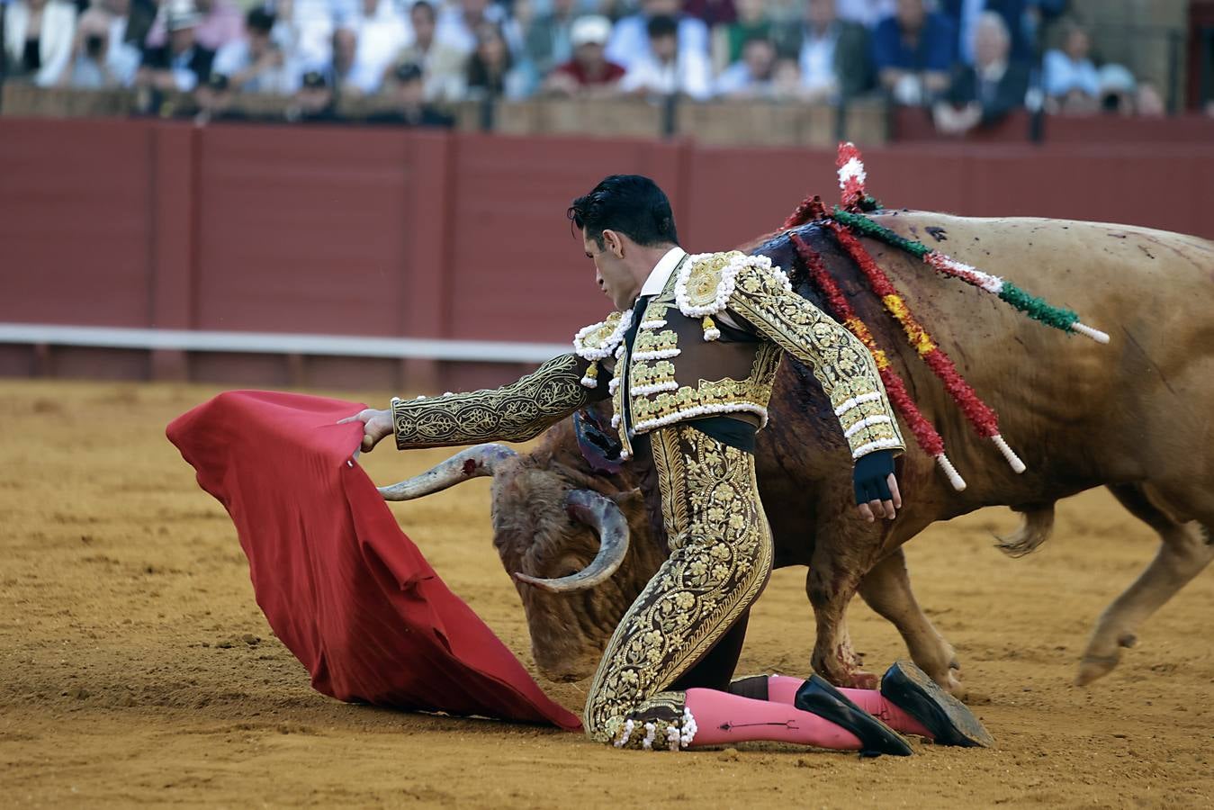 Alejandro Talavante, en su actuación este viernes en el coso sevillano